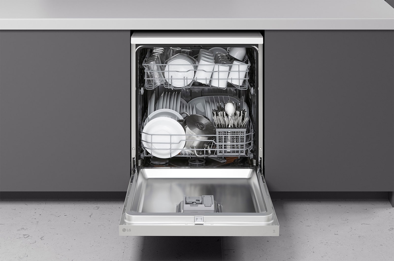 LG Bulaşık Makinesi | QuadWash™ | Yapay Zeka Destekli, DFC612FVE