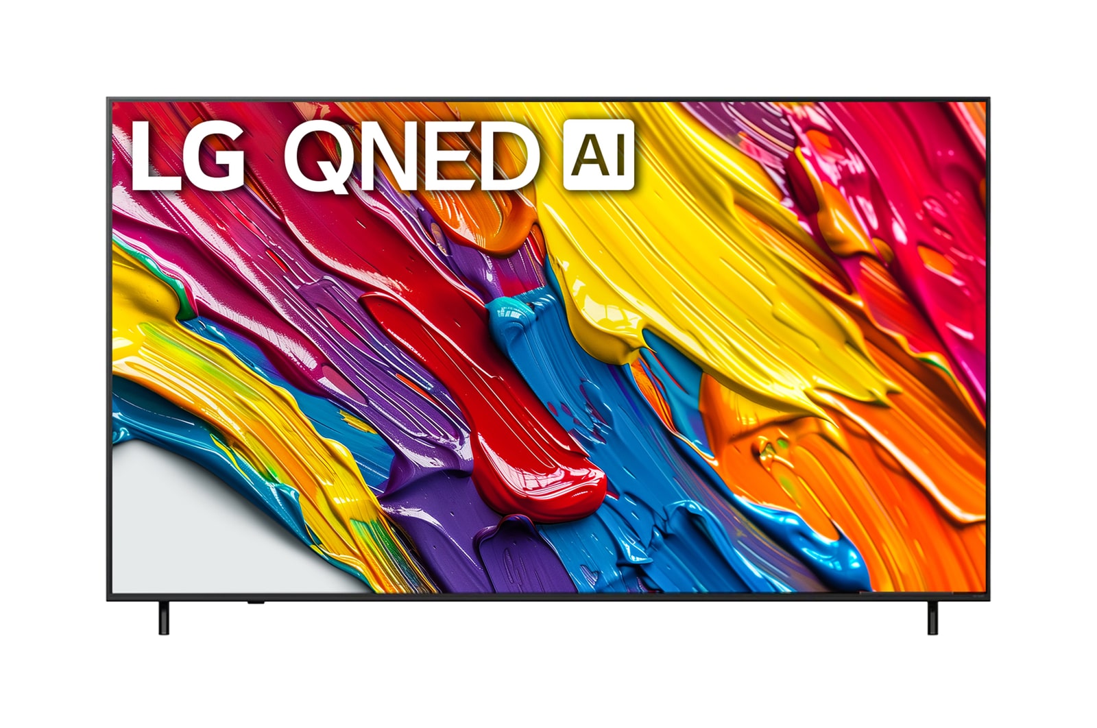 Front view of 75 inç LG QNED AI QNED82 4K Smart TV AI Sihirli Kumanda HDR10 webOS25 2025 75QNED82A6B
