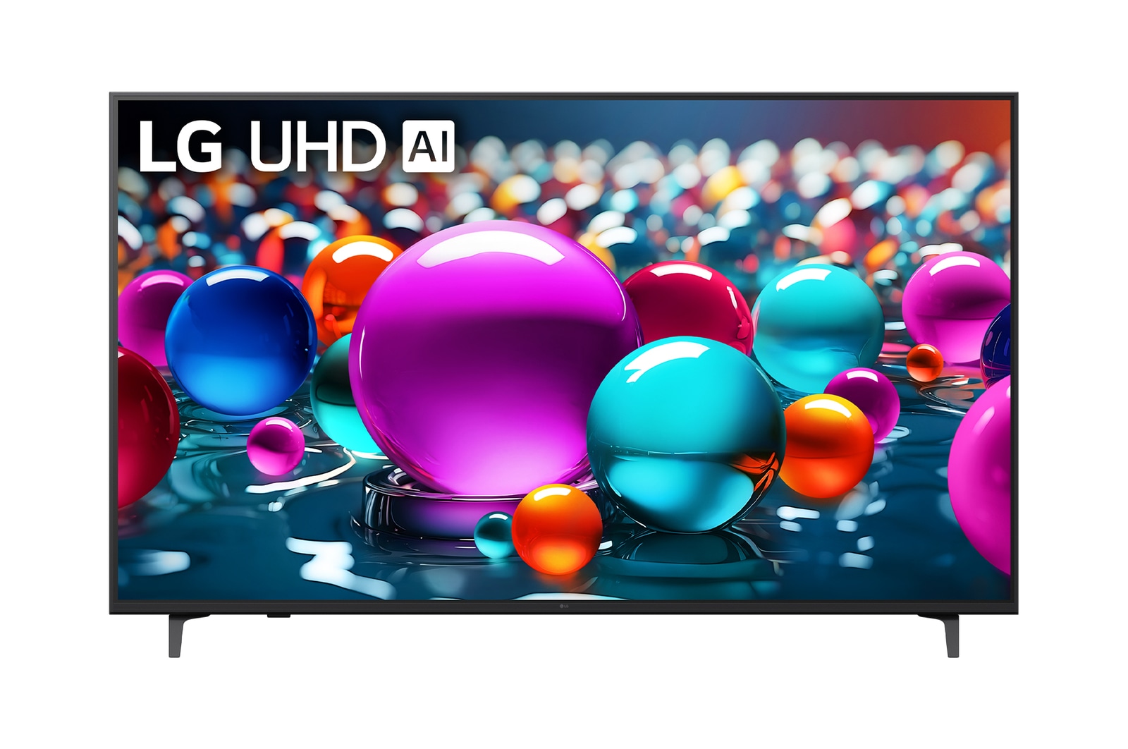 Front view of 75 inç LG UHD AI UA85 4K Smart TV AI Sihirli Kumanda HDR10 webOS25 2025 75UA85006LA