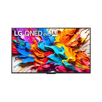 Front view of 65 inç LG QNED evo AI QNED9M MiniLED 4K 144Hz Video ve Ses Aktarımı ile Kablosuz Görüntü İletebilen TV 65QNED9MA6B