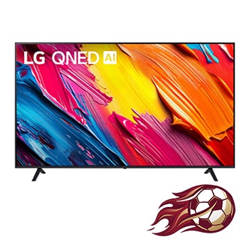 Front view of 75 inç LG QNED AI QNED70 4K Smart TV AI Sihirli Kumanda HDR10 webOS25 2025  75QNED70A6A