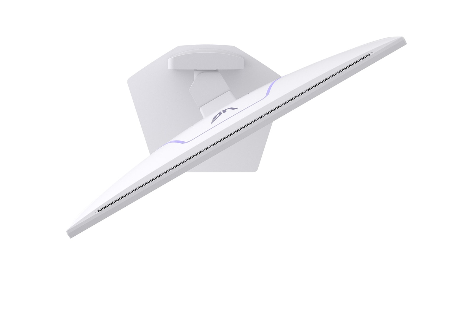 -30 derece döndürülmüş monitörün üstten görünümü