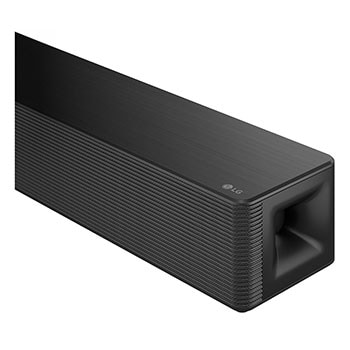 Soundbar cable ports close-up