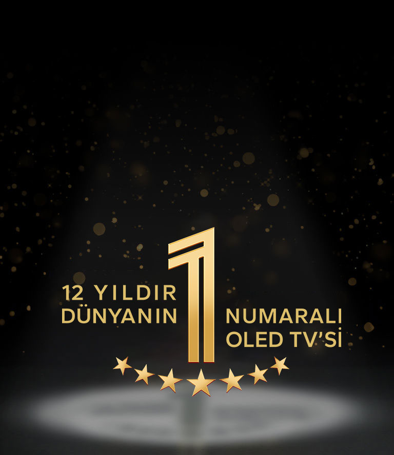 Siyah bir arka planda, LG'nin 11 yıldır dünyanın bir numaralı OLED TV markası olduğunu gösteren altın bir amblem.	Recommended to include the brand "LG" and write Alt Text more clearly and concisely.