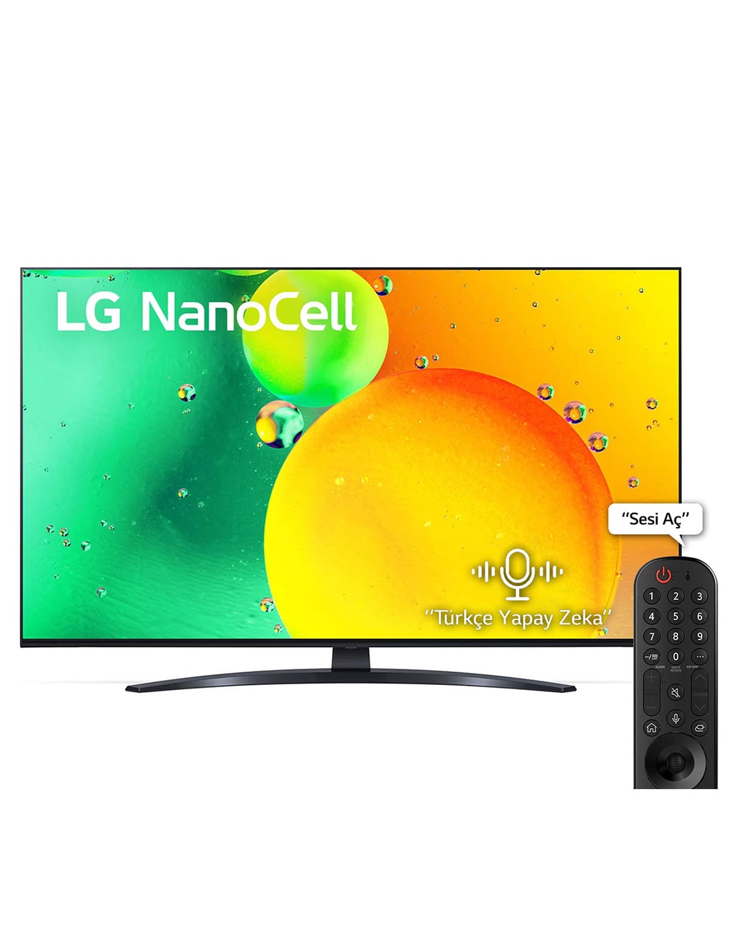 LG NanoCell 4K TV , 50 inç NANO766Q Serisi , webOS 23 Smart AI