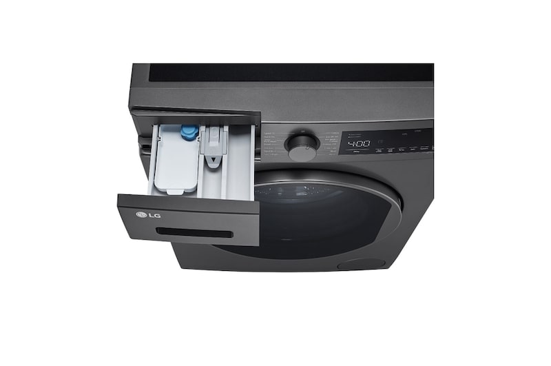 Detergent port open view