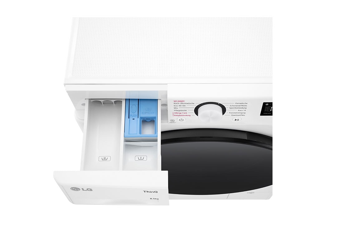 Top detergent port