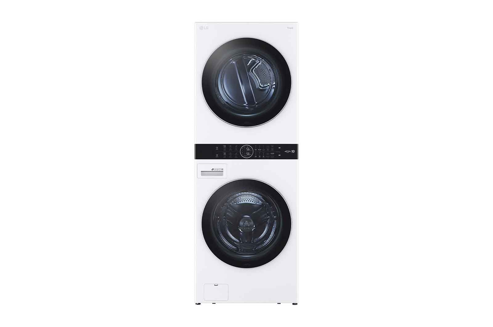 WashTower™ 12 Kg Yıkama 10 Kg Kurutma I Ortak Panelli Çamaşır ve Kurutma Makinesi I Beyaz Renk, W4W8BVKKWHM için önden görünüm