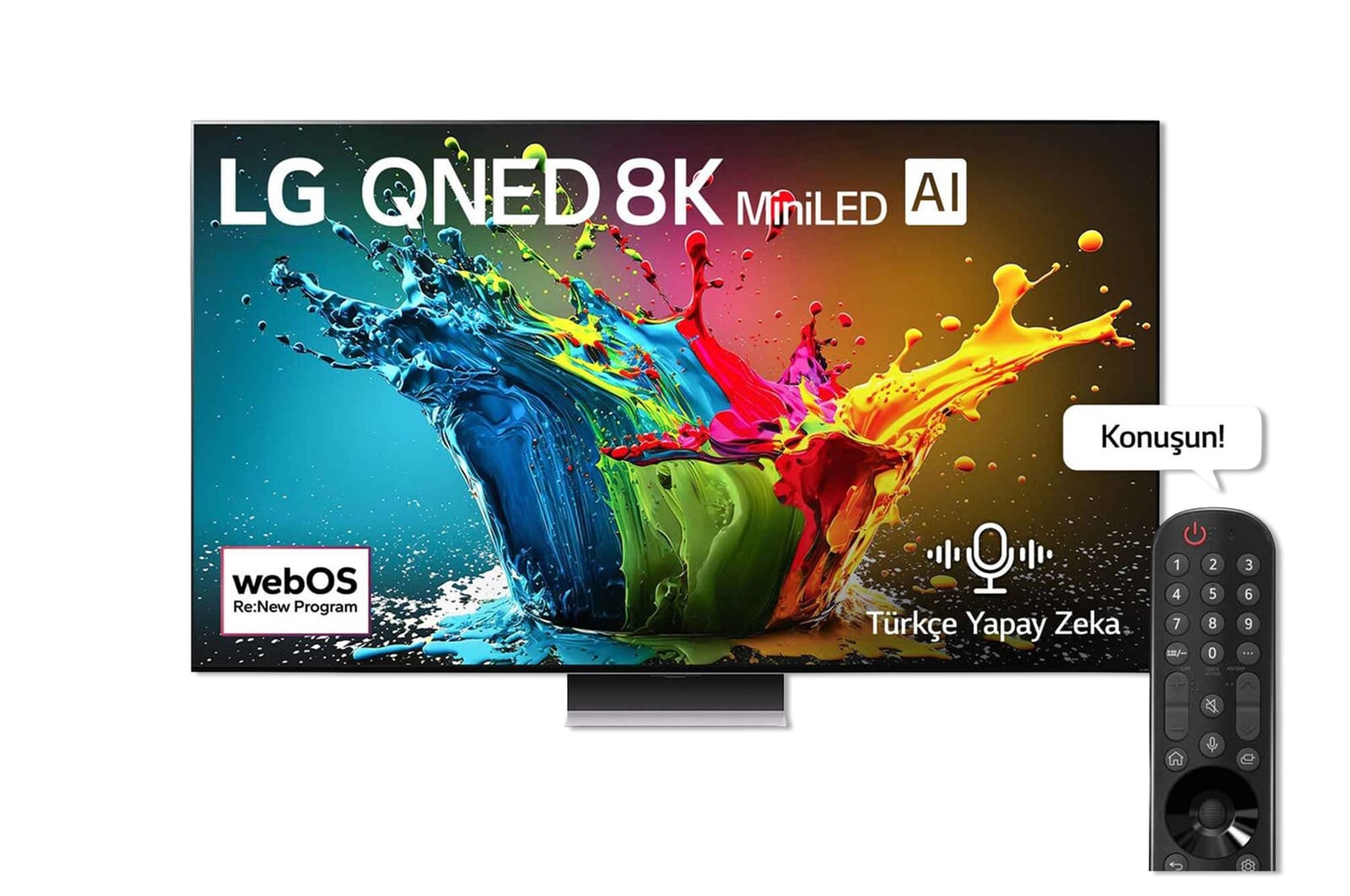 front view with remote