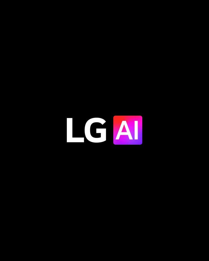 LG AI 標誌變成不同的 LG AI 標誌。畫面隨後顯示說明文字：「新一代 LG AI TV」。