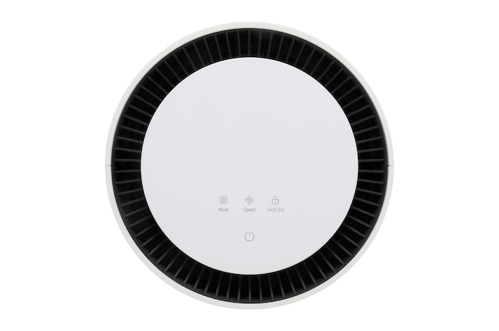 LG 空氣清淨機頂部顯示屏特寫