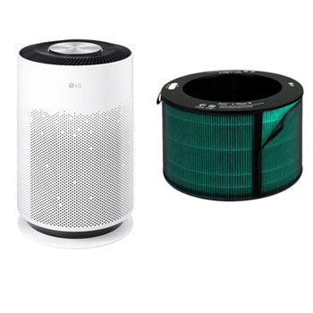 Front view of PuriCare™ 超淨化大白空氣清淨機 Hit/適用18坪 + 濾網(1入) 優惠組 AS601HWG0.ADQ3001