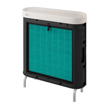 AS601LSG0 安裝了前置濾網且處於開啟狀態的 Wallfit 右側透視圖
