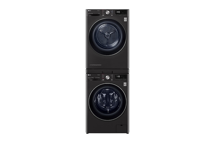 LG 10kg 免曬衣乾衣機堆疊滾筒洗衣機_多功能層架 (尊爵黑), DSTBK