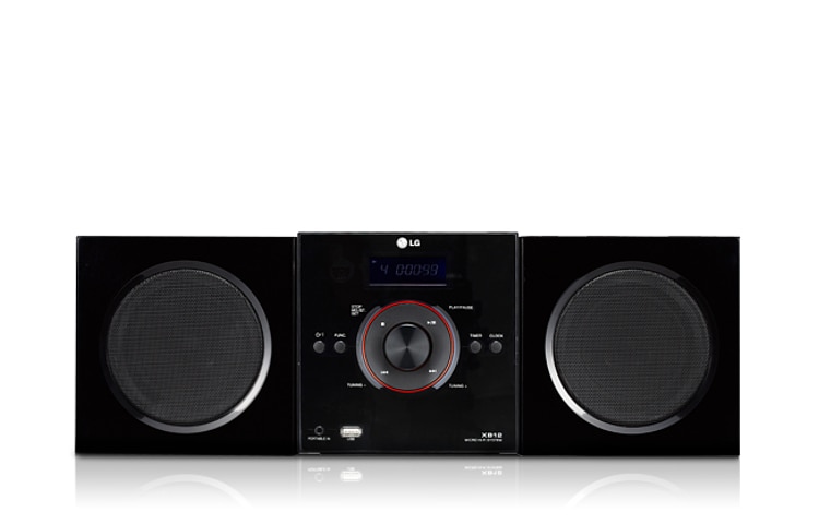 LG 時尚 DVD 家庭劇院 XB12-A0U 正視圖