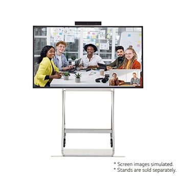 有填充圖的正視圖(* 模擬螢幕圖片 * 支架另售)