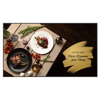 Front view of 4K UHD Signage 86UH5Q-E