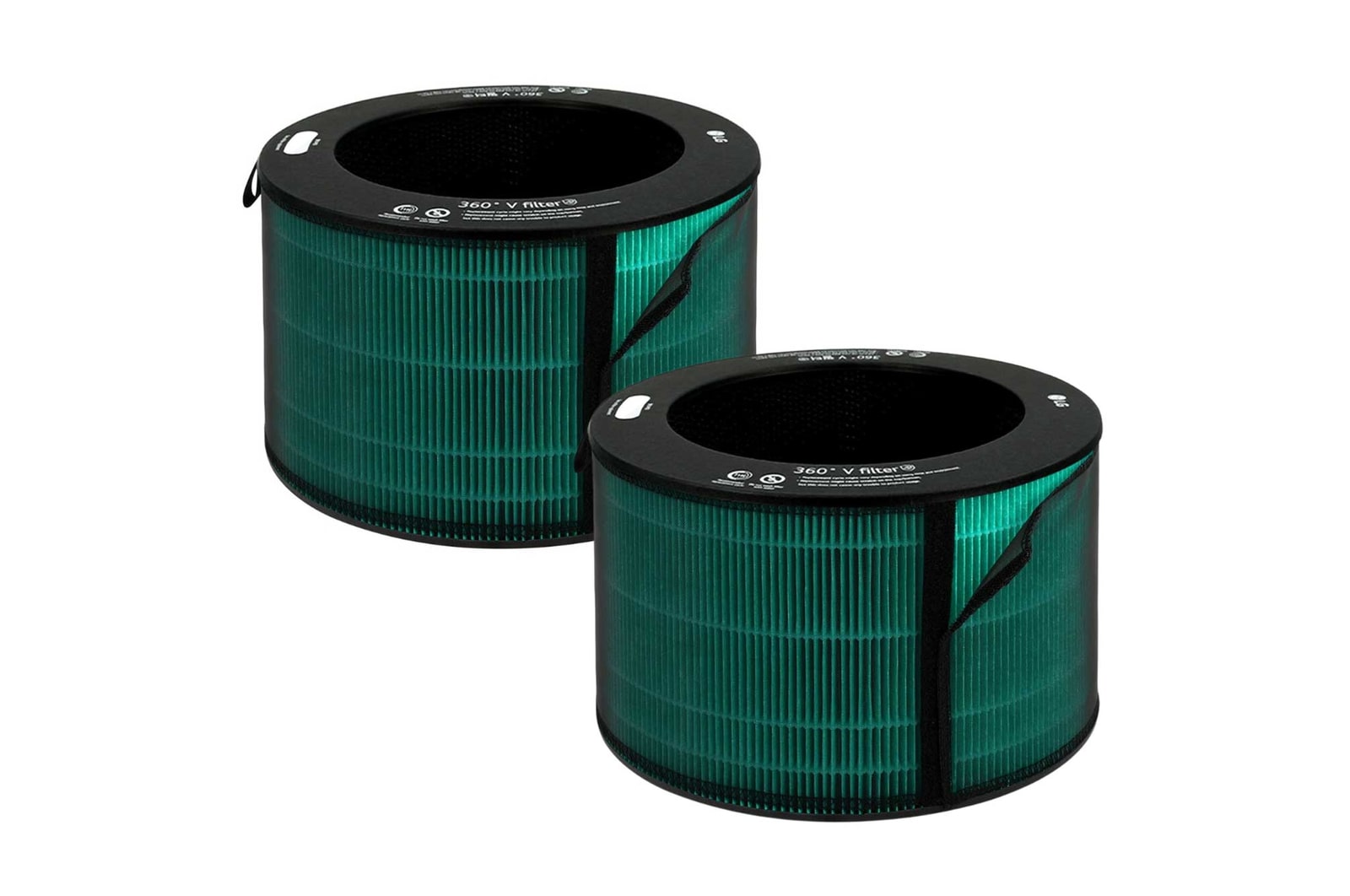 Front view of PuriCare™ 360° 空氣清淨機 V 濾網(兩入組) ADQ30041401.ADQ3001