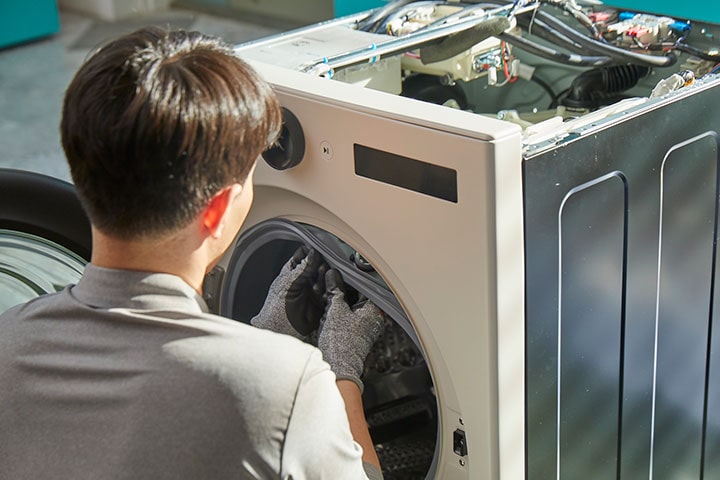 門橡皮會依照滾筒洗衣機公升數而有所不同，下單此後服務會由專人與您聯繫，確認產品型號後，約定上門施作之日期。