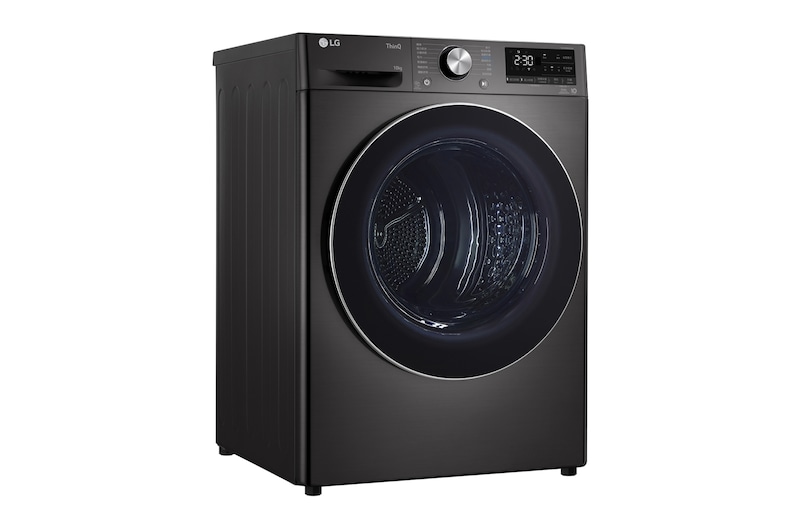LG 10公斤免曬衣乾衣機｜雙變頻熱泵除濕｜尊爵黑, WR-100VB