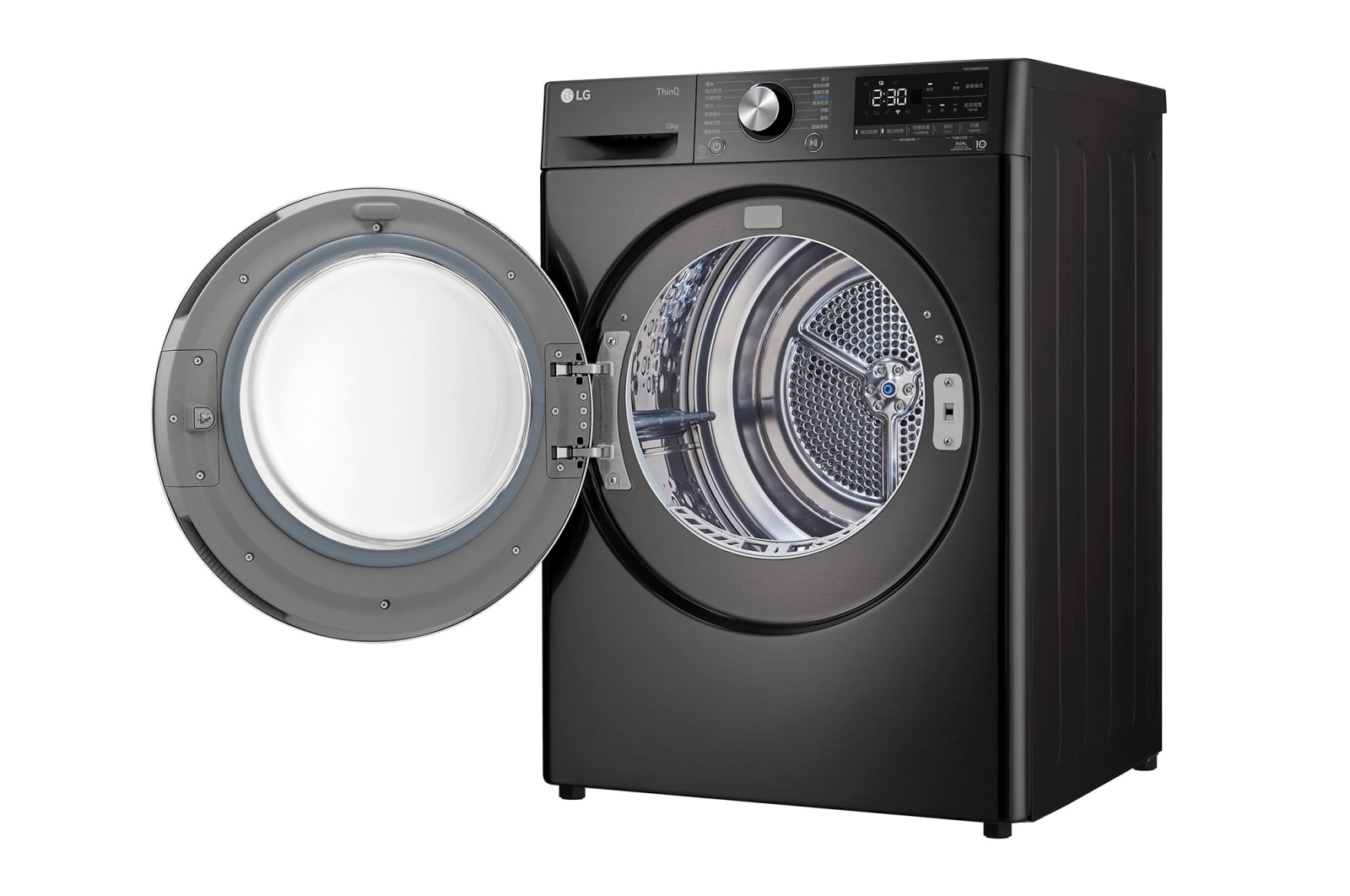 LG 10公斤雙迴轉變頻免曬衣乾衣機｜尊爵黑, WR-100VB