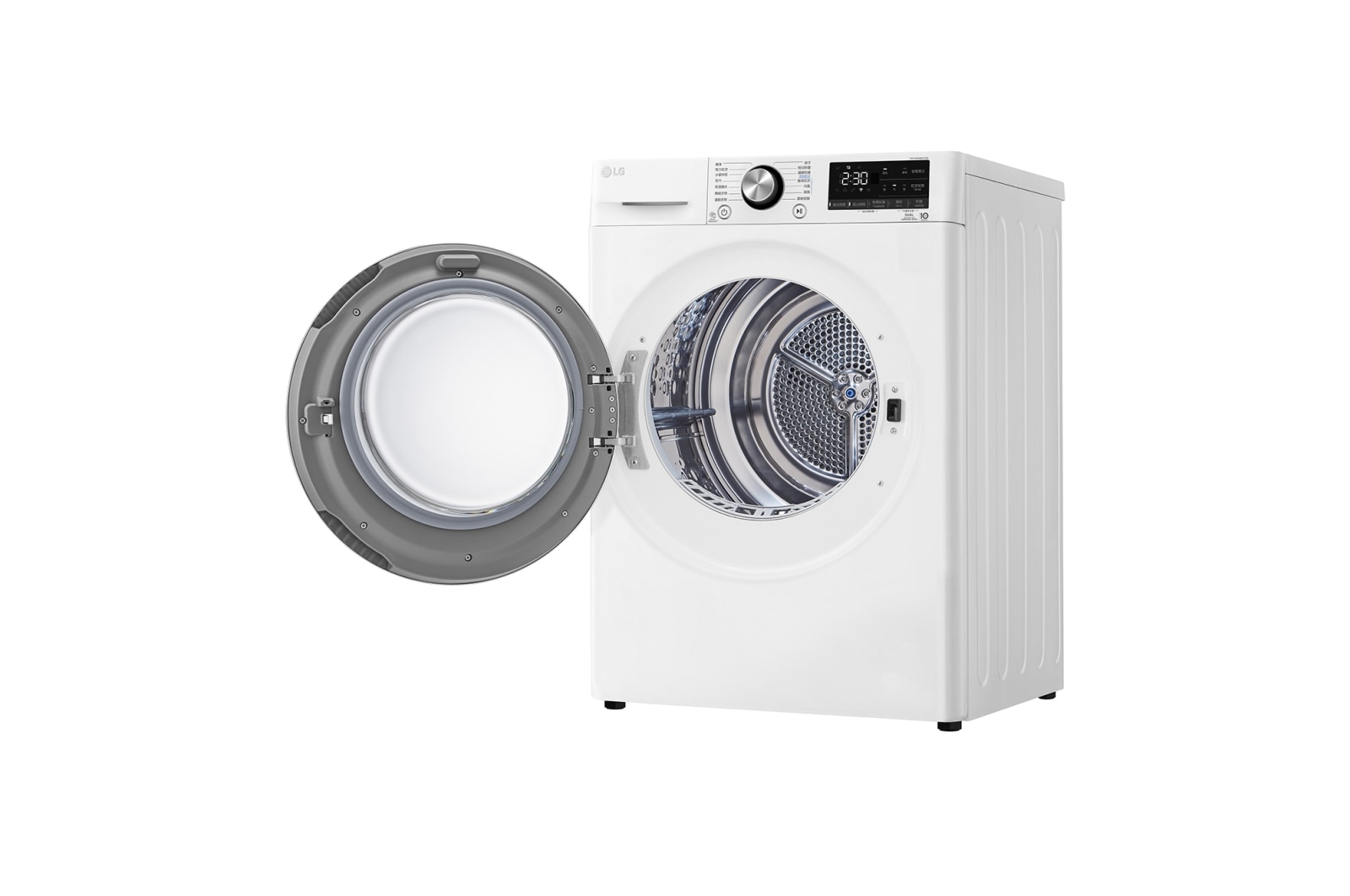 LG 10公斤免曬衣乾衣機｜雙變頻熱泵除濕乾衣｜冰瓷白, WR-100VW