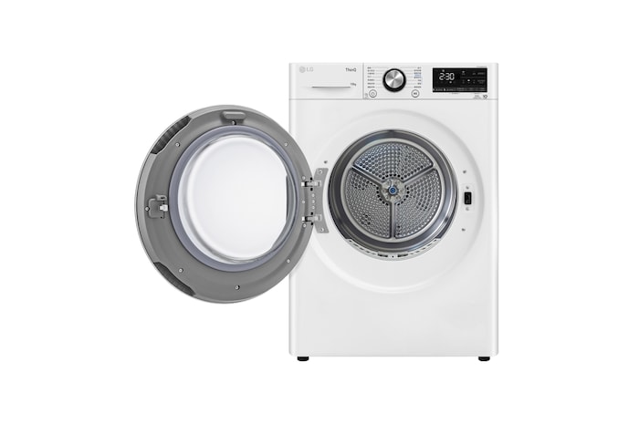 LG 10公斤免曬衣乾衣機｜雙變頻熱泵除濕｜冰瓷白, WR-100VW