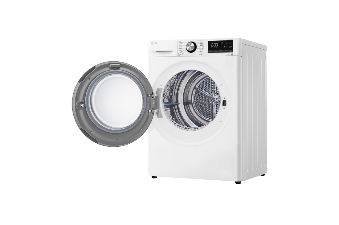 LG 10公斤免曬衣乾衣機｜雙變頻熱泵除濕｜冰瓷白, WR-100VW