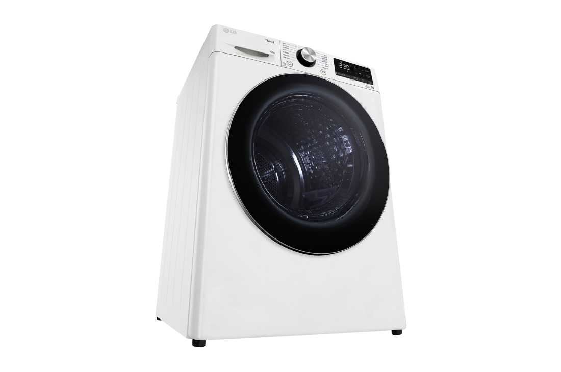 LG 10公斤免曬衣乾衣機｜雙變頻熱泵除濕｜冰瓷白, WR-100VW