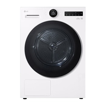Front view of 10公斤免曬衣乾衣機｜雙變頻熱泵除濕｜雲朵白 WR-10XW