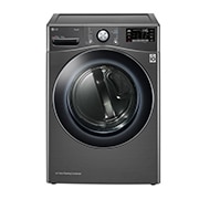 16公斤雙迴轉變頻免曬衣乾衣機&#xff5c;尊爵黑 WR-16HB 正視圖