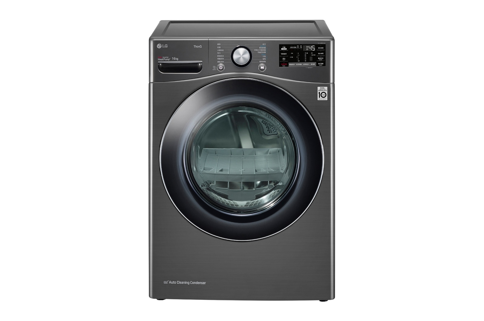 LG 16公斤雙迴轉變頻免曬衣乾衣機｜尊爵黑, WR-16HB