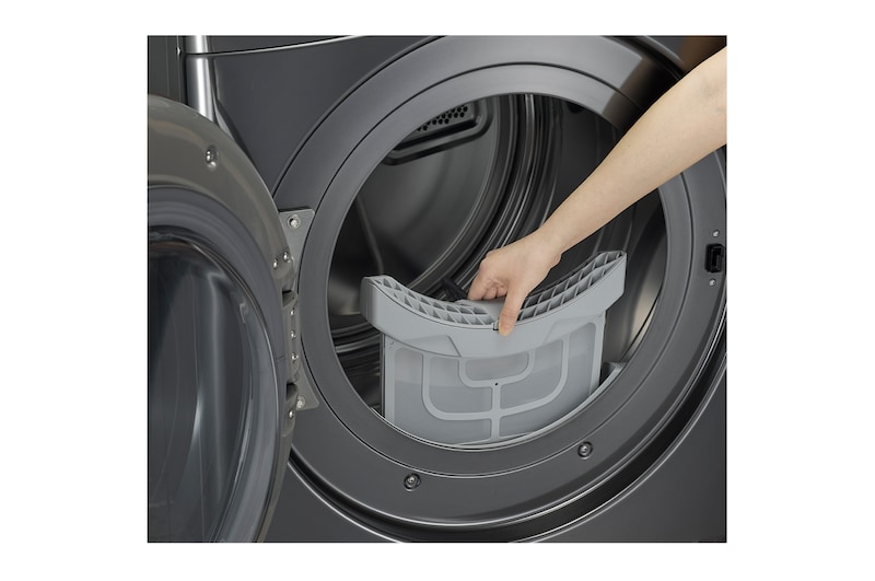 LG 16公斤免曬衣乾衣機｜雙變頻熱泵除濕｜尊爵黑, WR-16HB