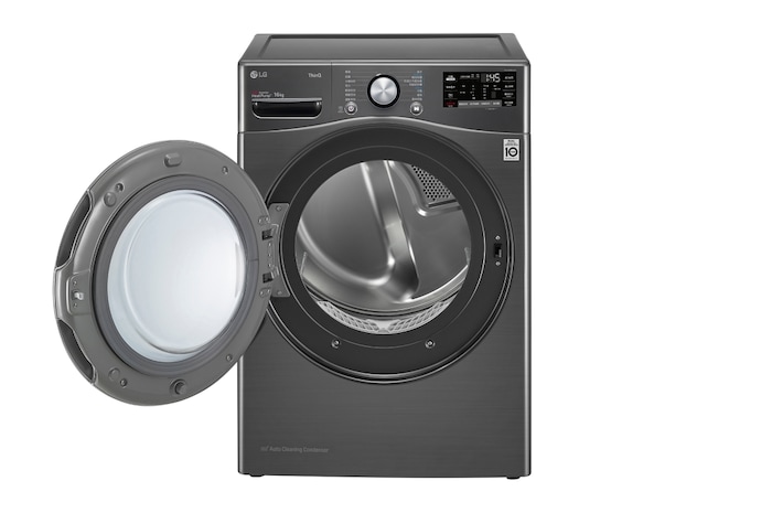 LG 16公斤免曬衣乾衣機｜雙變頻熱泵除濕｜尊爵黑, WR-16HB