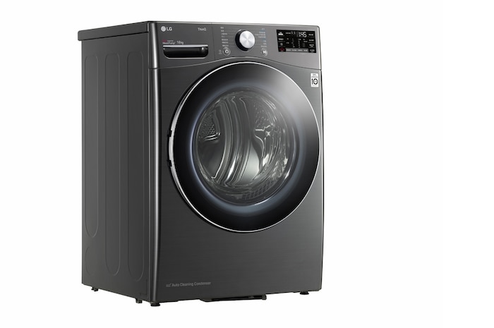 LG 16公斤免曬衣乾衣機｜雙變頻熱泵除濕｜尊爵黑, WR-16HB