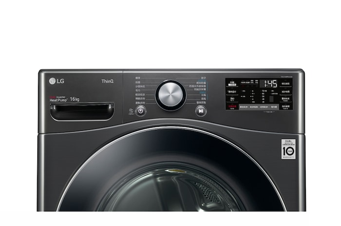 LG 16公斤免曬衣乾衣機｜雙變頻熱泵除濕｜尊爵黑, WR-16HB