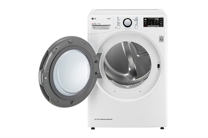 LG 16公斤免曬衣乾衣機|雙變頻熱泵除濕|冰瓷白, WR-16HW
