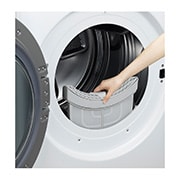 LG 16公斤雙迴轉變頻免曬衣乾衣機｜冰瓷白, WR-16HW