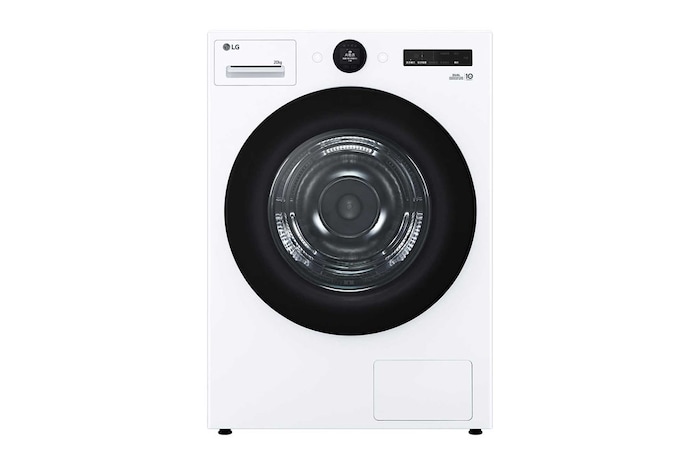 LG 洗乾衣機堆疊|蒸洗脫22公斤+AI 熱泵除濕乾衣20公斤|冰瓷白, FD22FWPT.WR20DW