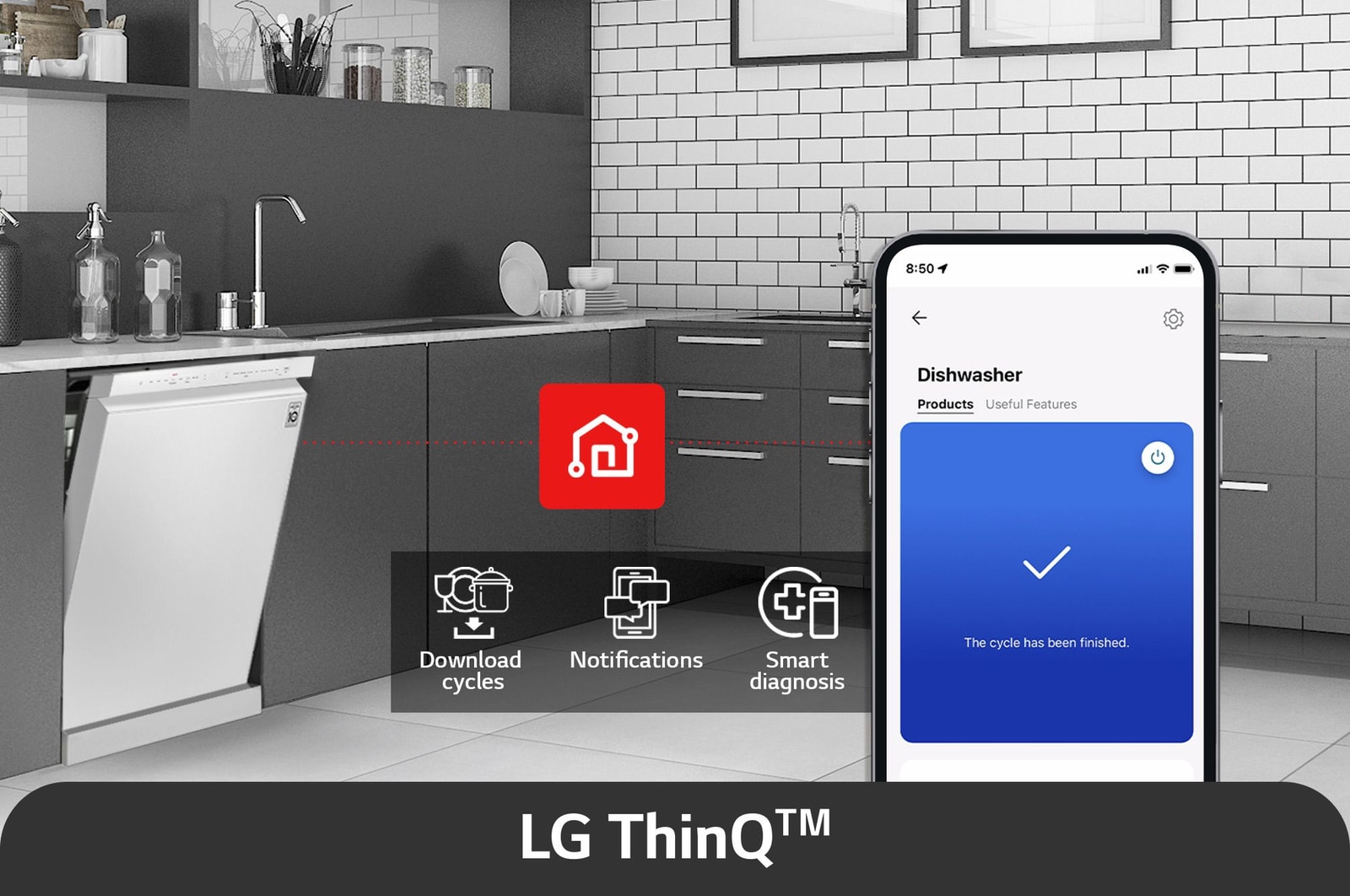 LG 14人份 QuadWash™ 洗碗機｜雲朵白, DFB533FW
