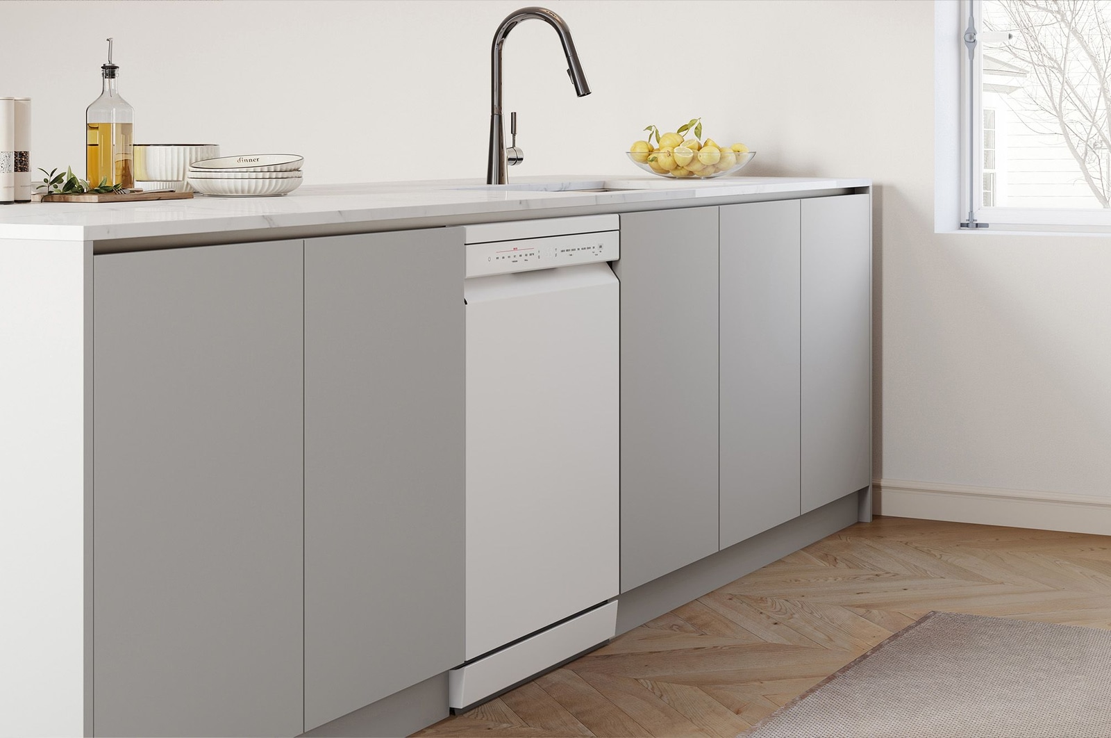 LG 14人份 QuadWash™ 洗碗機｜雲朵白, DFB533FW