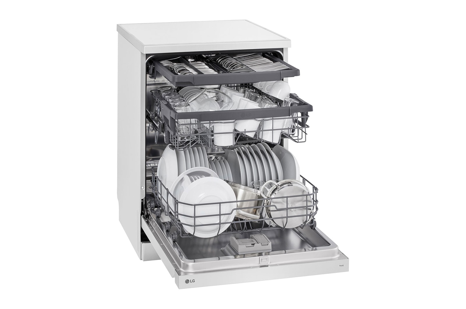 LG 14人份 QuadWash™ 洗碗機｜雲朵白, DFB533FW