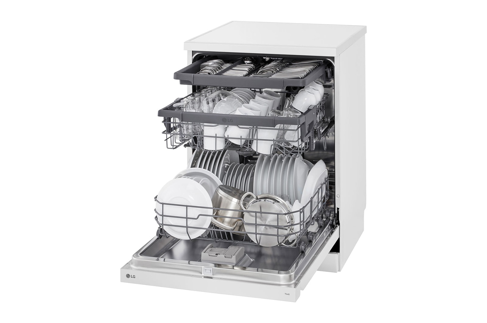 LG 14人份 QuadWash™ 洗碗機｜雲朵白, DFB533FW