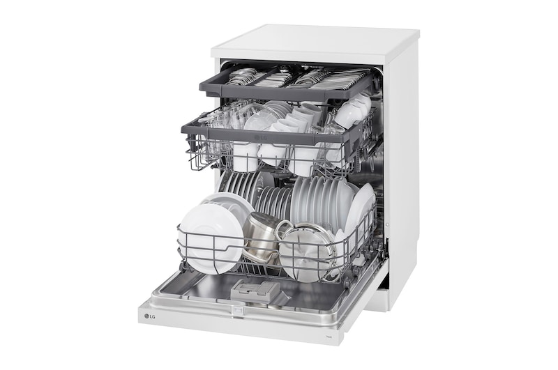 LG 14人份 QuadWash™ 洗碗機｜雲朵白, DFB533FW