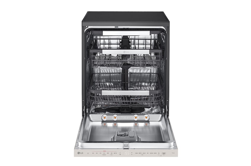 LG 14人份 QuadWash™ Objet Collection<sup>®</sup>  洗碗機｜雪霧白, DFB335HE