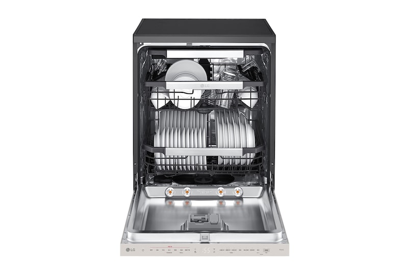LG 14人份 QuadWash™ Objet Collection<sup>®</sup>  洗碗機｜雪霧白, DFB335HE