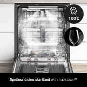 LG 14人份 QuadWash™ Objet Collection<sup>®</sup>  洗碗機｜雪霧白, DFB335HE