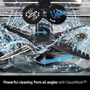 LG 14人份 QuadWash™ Objet Collection<sup>®</sup>  洗碗機｜雪霧白, DFB335HE
