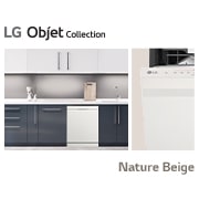 LG 14人份 QuadWash™ Objet Collection<sup>®</sup>  洗碗機｜雪霧白, DFB335HE