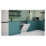 LG 14人份 QuadWash™ Objet Collection<sup>®</sup>  洗碗機｜雪霧白, DFB335HE